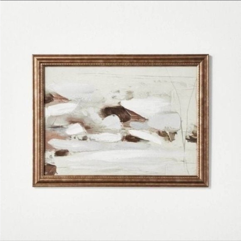 Studio McGee 16x12 Textural Pastel Abstract Framed Wall Art (Discontinue…